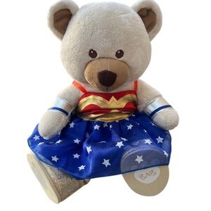 Build A Bear White Bear Wonder Woman Gold Shoes DC Comics‎ Outfit Teddy Bear